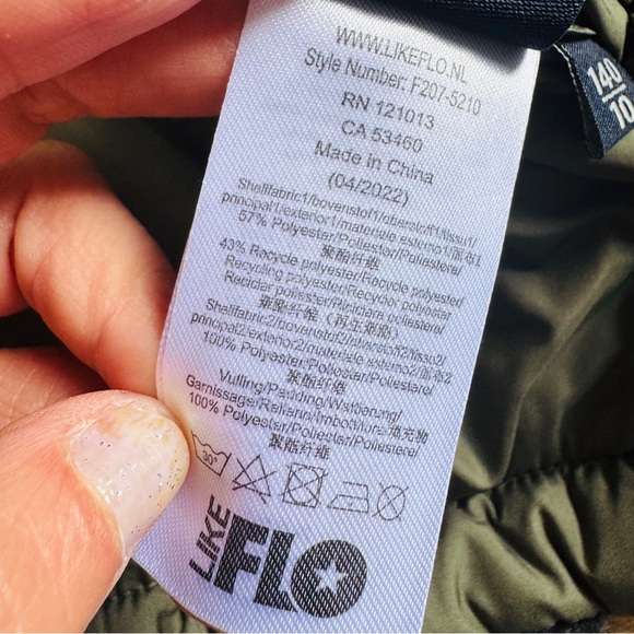 Like Flo reversible hooded winter coat cheetah print size 10 girls - Picture 8 of 8